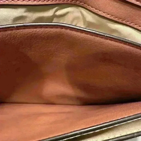 NWT!!! INC Jeenn fold over clutch bag/shoulder bag - Mauve/Dusty Pink Color - Picture 9 of 11